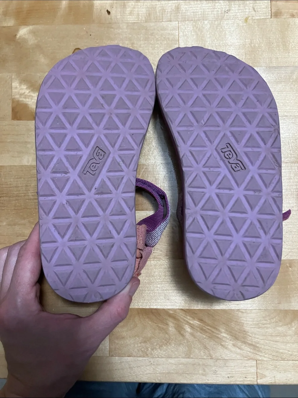 Teva Kids Purple and Pink Adjustable Strap Sandals